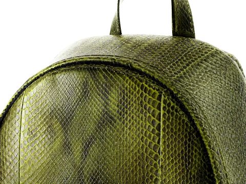 Decorative green Gu cci crocodile leather backpack new top 3D Model
