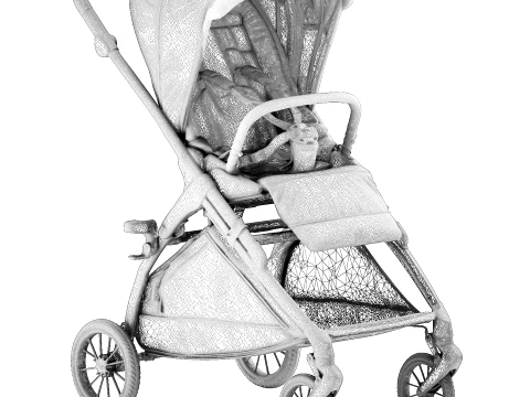 Childrens accessories Italian Guc ci stroller new decor top 3D Model