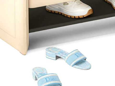 Set Small Bench Shoe Rack Sneakers bag Backpack decor new 3D Model