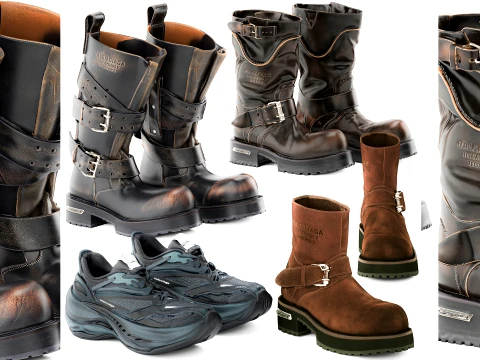 Branded shoes sneakers boots Ba lenciaga leather 3D Model