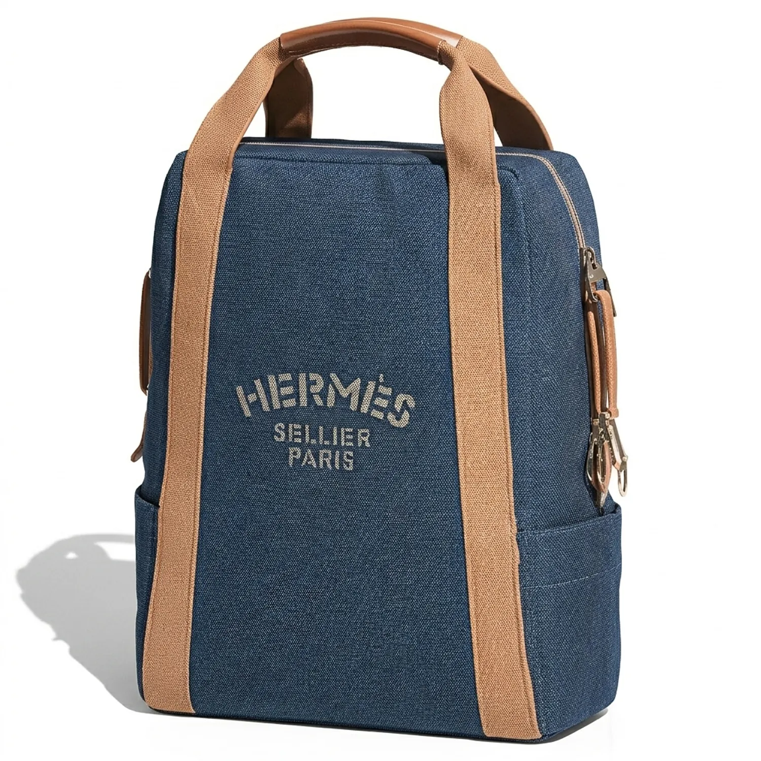 H E R M E S decorative fabric backpack accessory new 3D Model .c4d .max .obj .3ds .fbx .stl .blend 