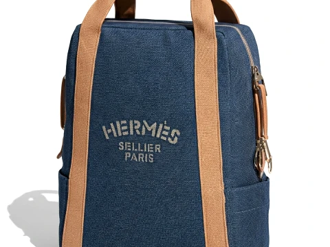 Aksesori ransel kain dekoratif H E R M E S baru Model 3D