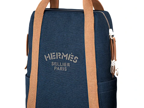 H E R M E S decorative fabric backpack accessory new 3D Model