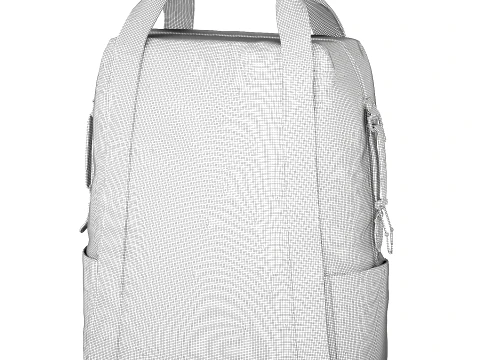 H E R M E S decorative fabric backpack accessory new 3D Model