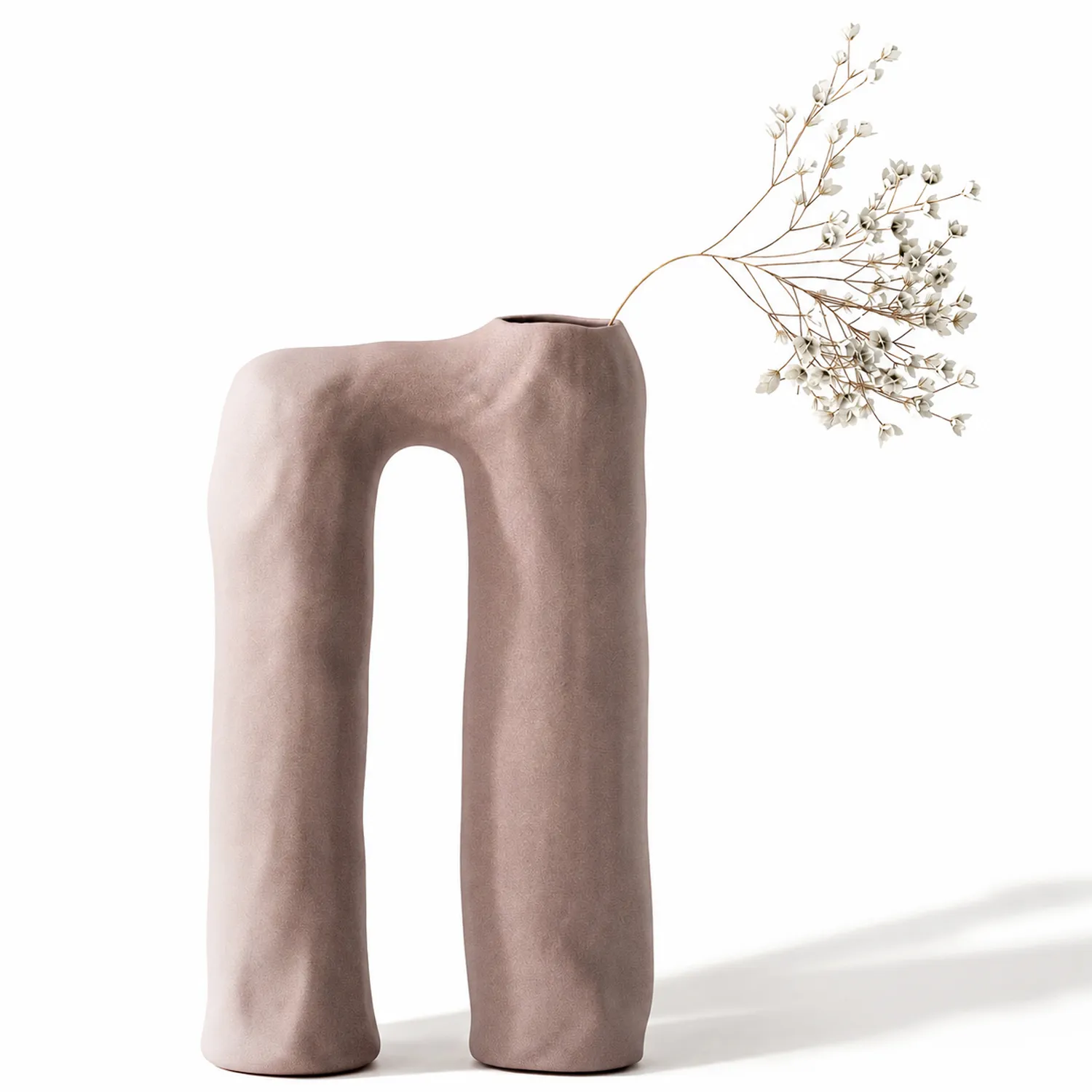 Minimalist bouquet small Italian vase gypsophila flowers top 3D Model .c4d .max .obj .3ds .fbx .stl .blend 