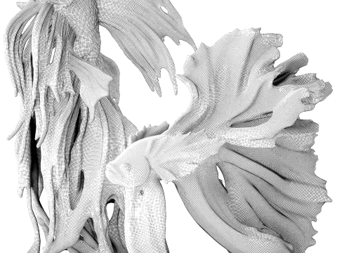 Figurines Statues Featuring Goldfish Fish Decor printing 3D Model