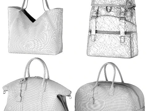 Accessories Bag Backpack Yv es Sa int La urent Bags decor 3D Model