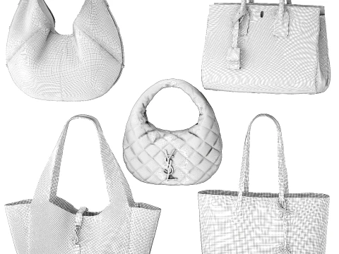 Accessories Bag Backpack Yves S aint L aurent Bags decor 3D Model