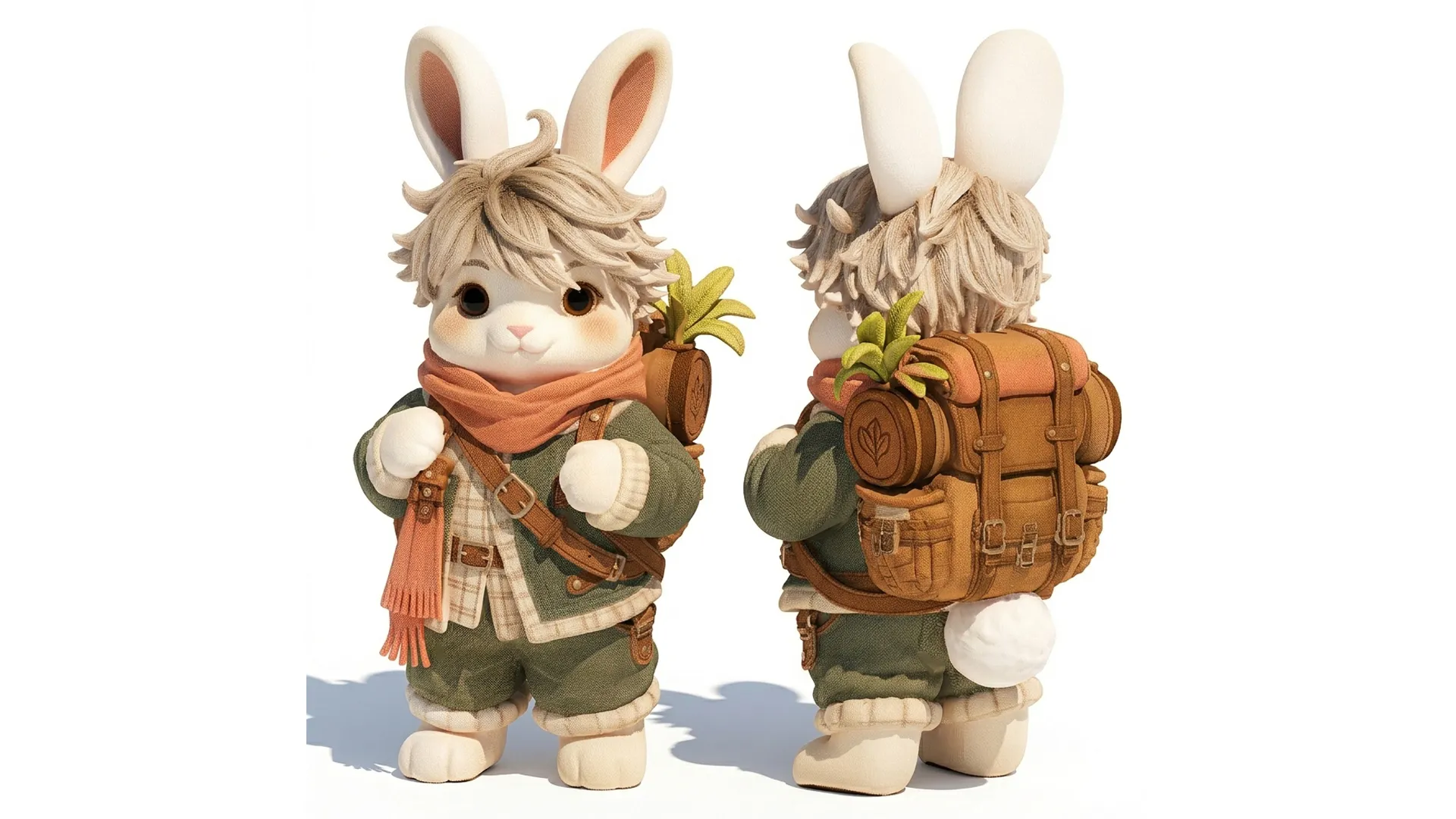 Childrens soft toy bunny clothes travel rabbit decor new 3D Model .c4d .max .obj .3ds .fbx .stl .blend 