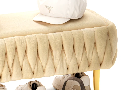 Set Small Bench Shoe Rack Sneakers Bag Backpack decor 3D Model