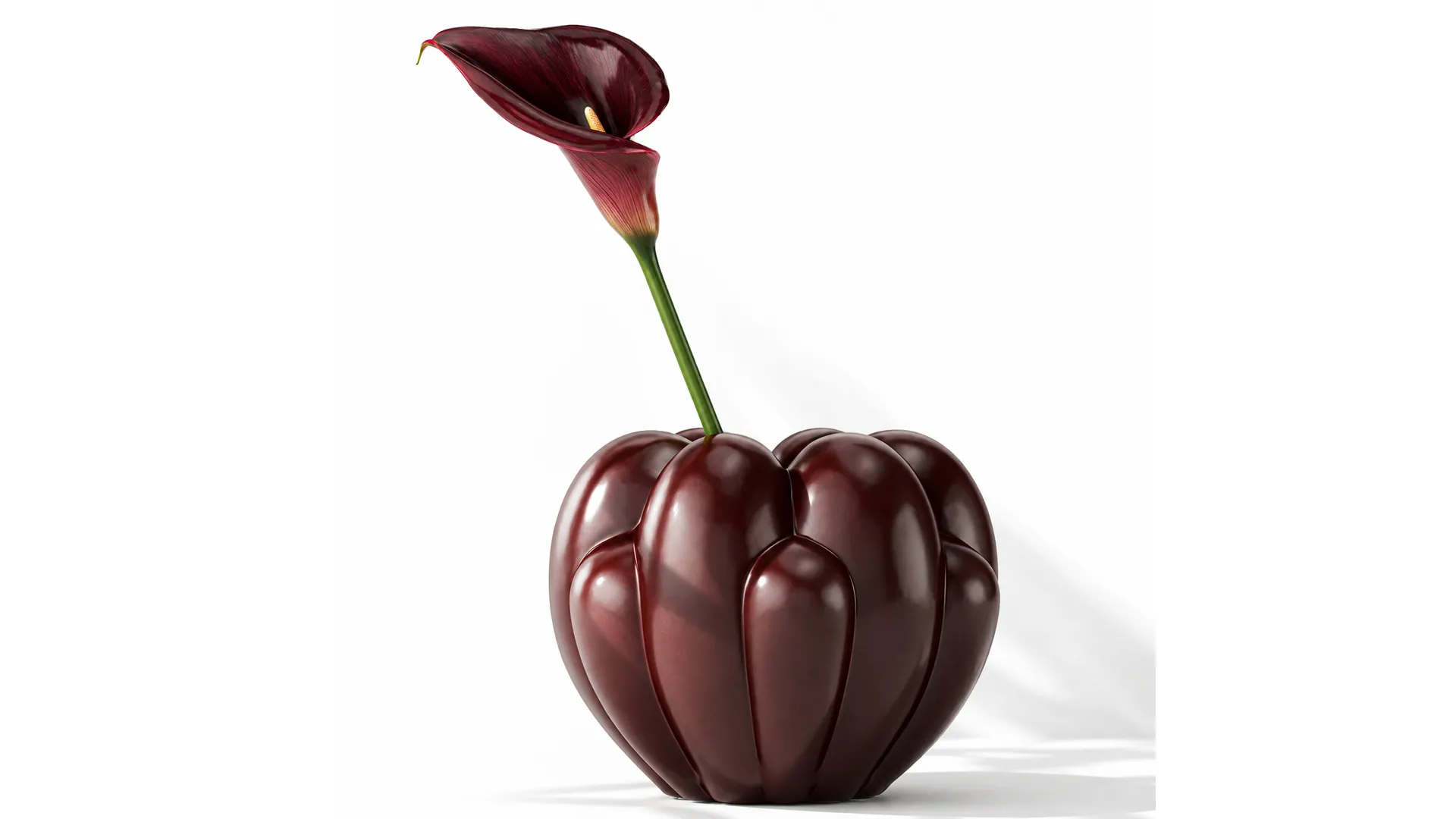 Minimalist flower bouquet Calla 101 Copenhagen new vase decor 3D Model .c4d .max .obj .3ds .fbx .stl .blend 