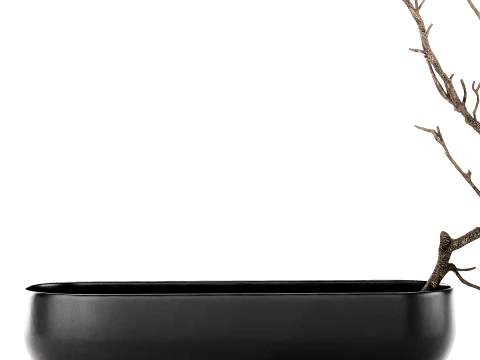 Minimalist Autumn Bouquet Dried Branches Vase 101 Copenhagen 3D Model