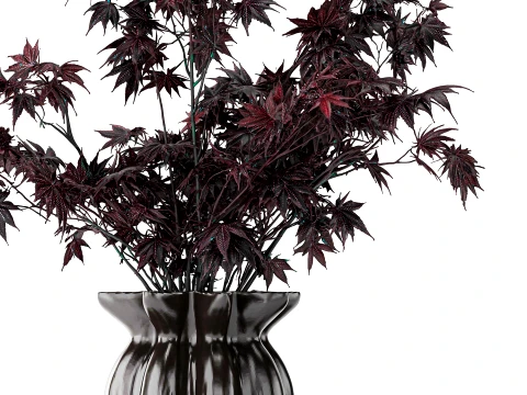 101 Copenhagen large bouquet maple branches leaves vase decor 3D Model