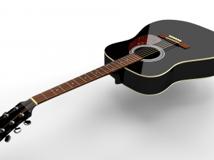 acoustic guitar 3D Модель