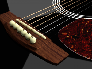 acoustic guitar 3D Модель