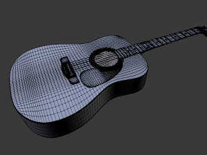 acoustic guitar 3D Модель