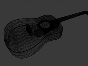 acoustic guitar 3D Модель