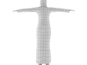 arab female base mesh 3D Model