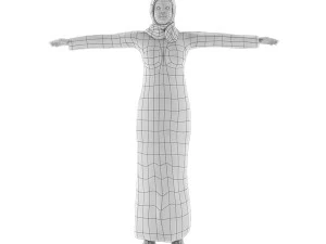 arab female base mesh 3D Model
