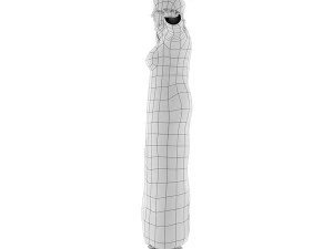 arab female base mesh 3D Model