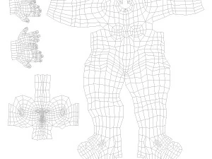 arab female base mesh 3D Model