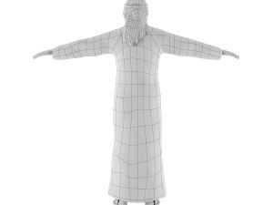 arab male base mesh Modelo 3D