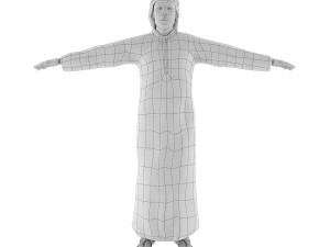 arab male base mesh Modelo 3D