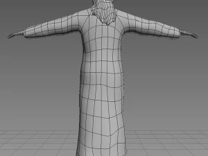arab male base mesh 3D Model