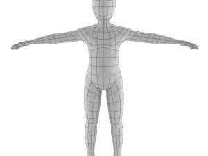 boy base mesh Model 3D