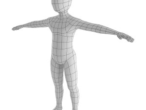 boy base mesh Model 3D
