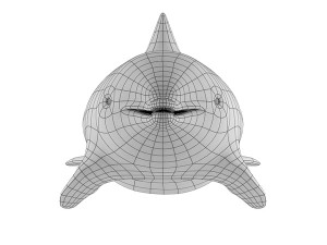 dolphin base mesh Modelo 3D