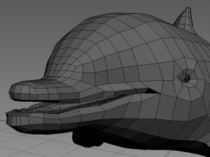 dolphin base mesh Modelo 3D