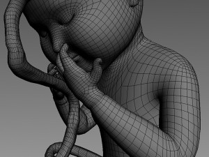 human fetus 3D Model