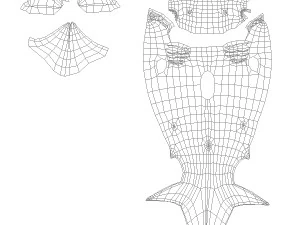 shark base mesh 3D Model