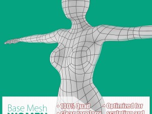women base mesh 3D Model