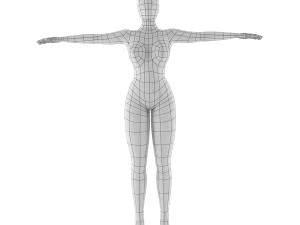 women base mesh 3D Model