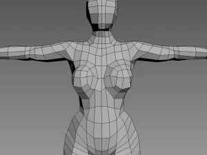women base mesh 3D Model