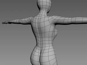 women base mesh 3D Model