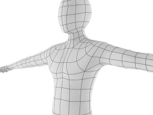 man base mesh 3D Model