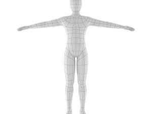 man base mesh 3D Model
