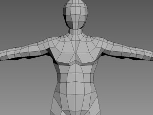 man base mesh 3D Model