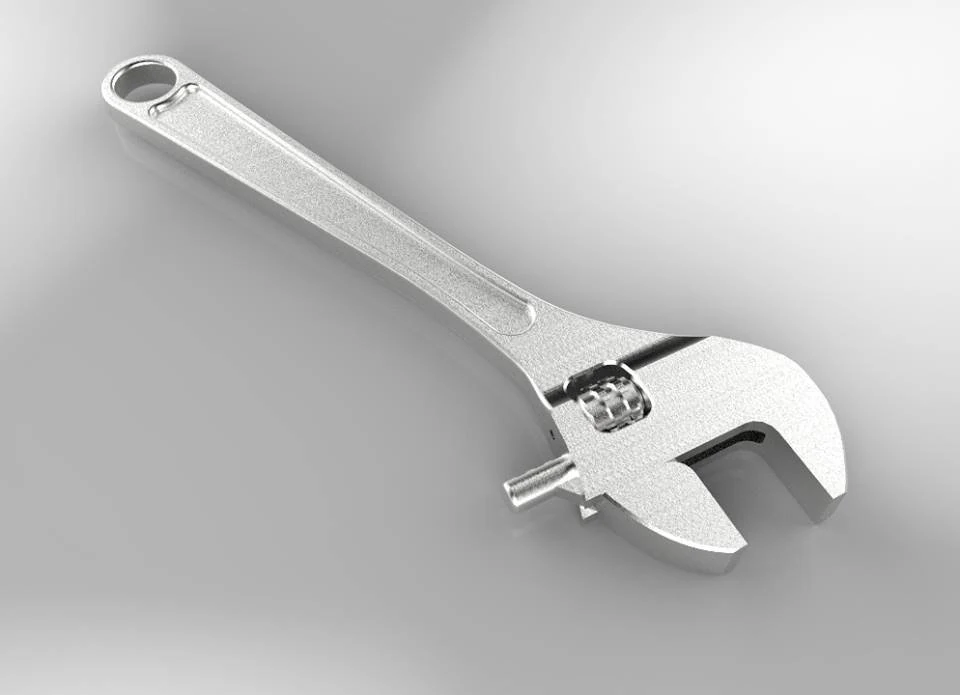 chave inglesa Modelo 3D .c4d .max .obj .3ds .fbx .stl .blend 