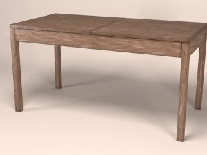 old wooden table Modèle 3D