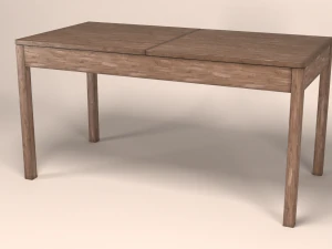 Alter Holztisch 3D Modell