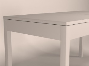 old wooden table 3D 模型