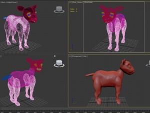high poly cute cartoon rigged sheep 3Dモデル