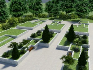 Parklandschaft 2 3D Modell