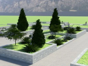 park landscape 2 3D Model