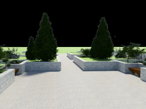 park landscape 2 3D Model