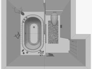 bathroom 3D 模型